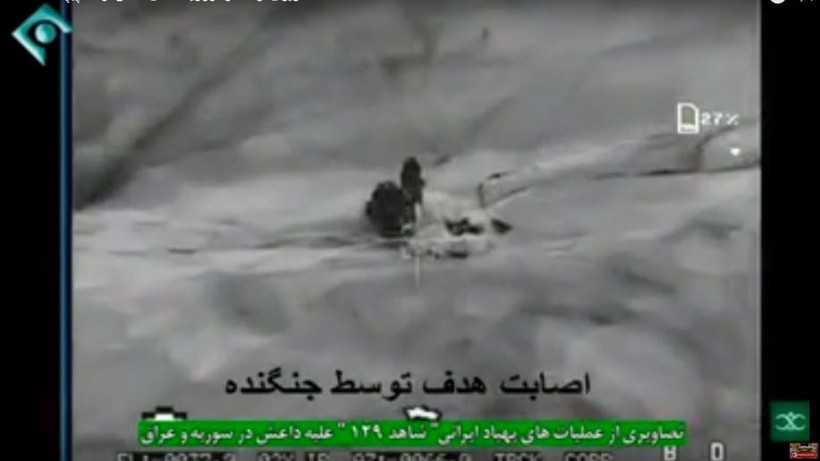 Máy bay không người lái tấn công Shahed -129 của Iran không kích. Ảnh minh họa video BisimG