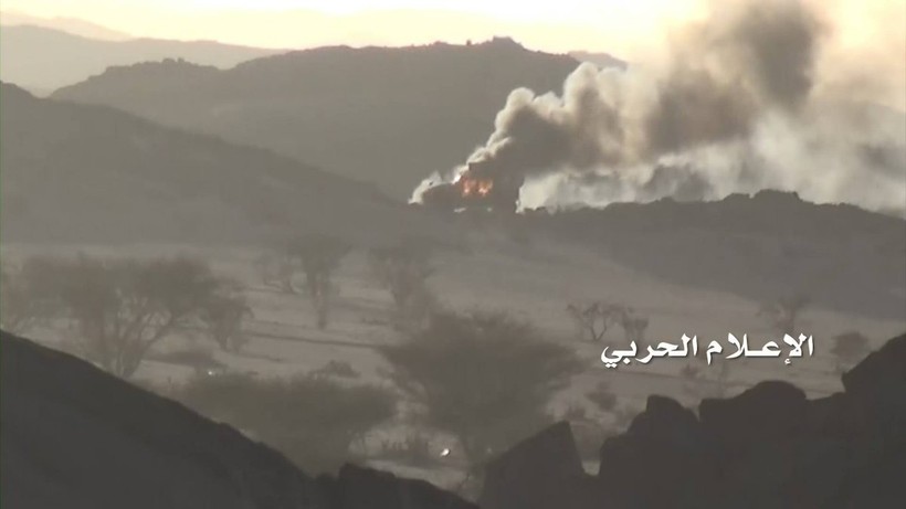 Các chiến binh Houthi tấn công Liên minh quân sự vùng Vịnh trên vùng biên giới Yemen - Ả rập Xê-út.
