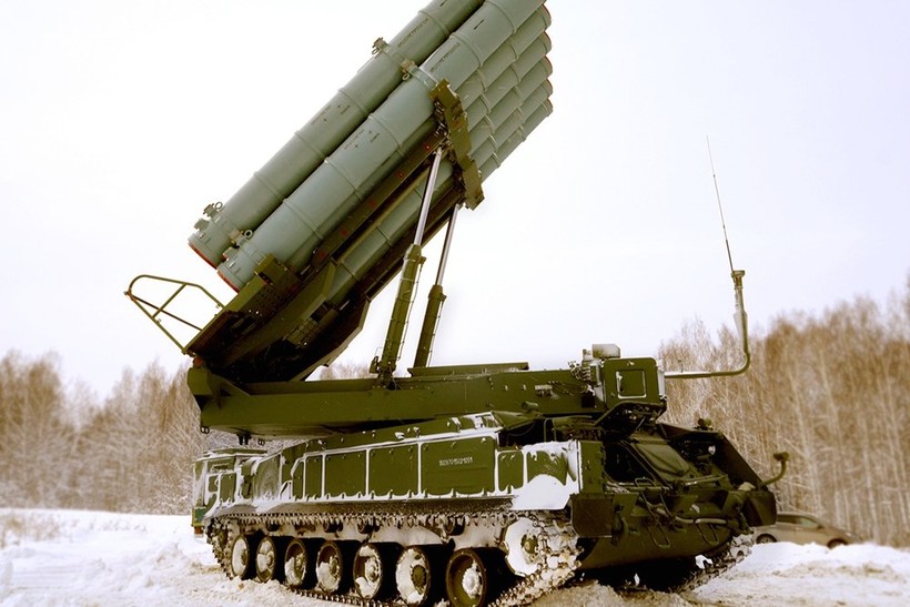 Hệ thống tên lửa chiến trương tầm trung Vityaz S-350. Ảnh minh họa: Russian Gazeta.
