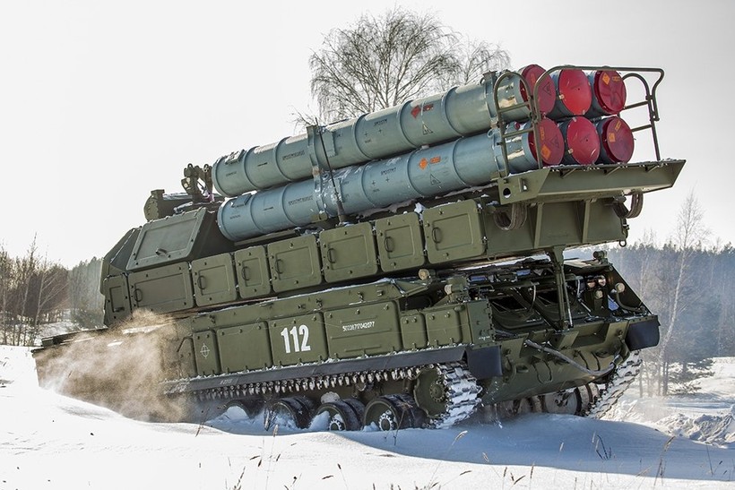 Tổ hợp tên lửa phòng không Buk-M3. Ảnh minh họa Rusian Gazeta
