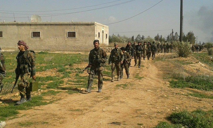 Binh sĩ lực lượng Tiger trên chiến trường Hama.