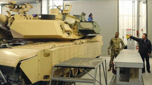 Xe tăng Abrams M1A2C nâng cấp. Ảnh: báo Đức Stern.