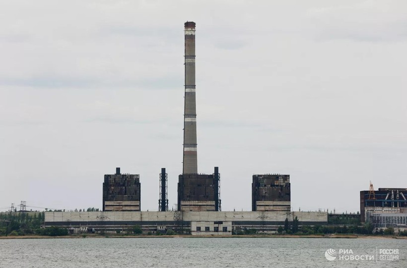Nhà máy nhiệt điện Uglegorsk ở Svetlodarsk. Ảnh RIA.Novosti
