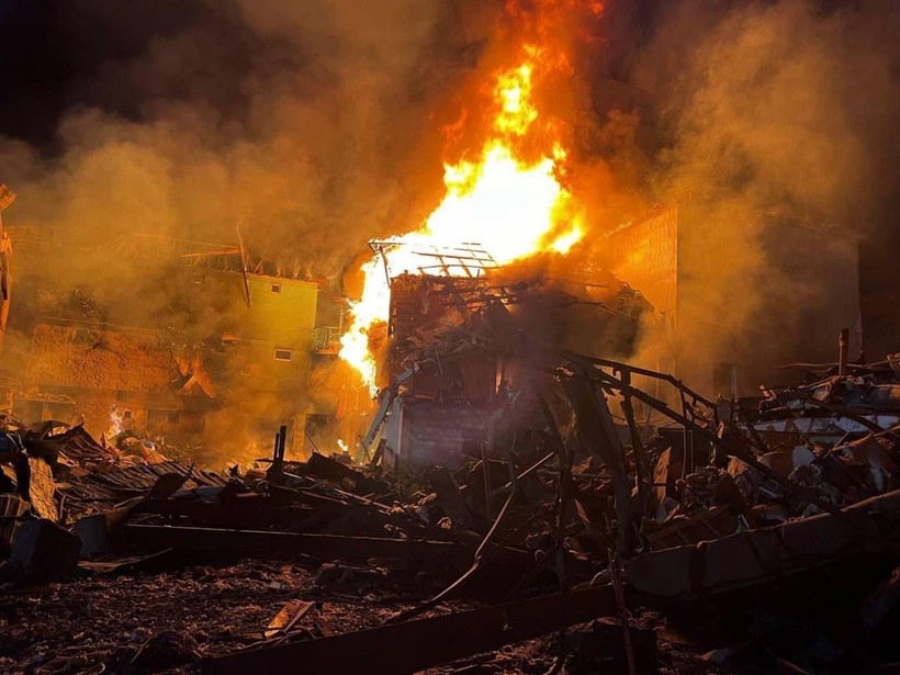 Cuộc tấn công tên lửa hành trình vào Zatoka, vùng Odessa. Ảnh World Military News