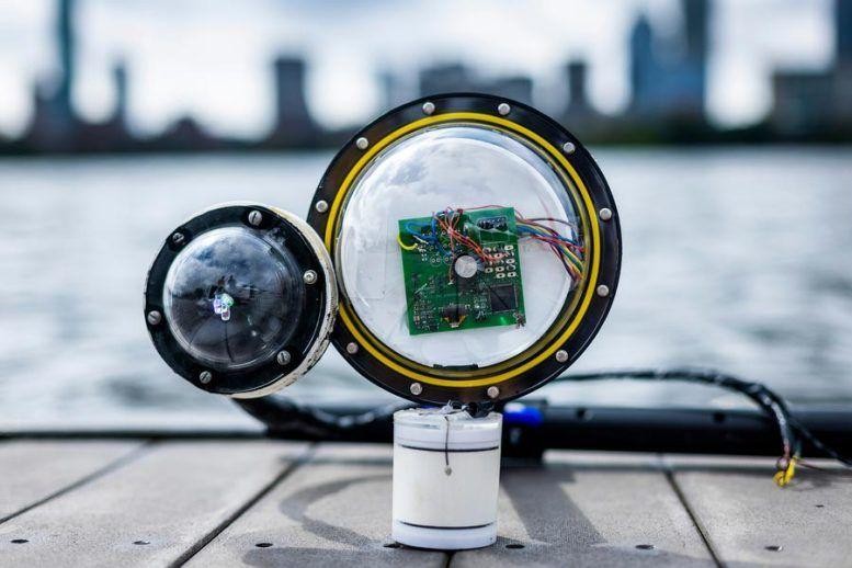 Camera không dây dưới nước không dùng pin của Viện công nghệ Massachusetts (MIT). Ảnh Adam Glanzman