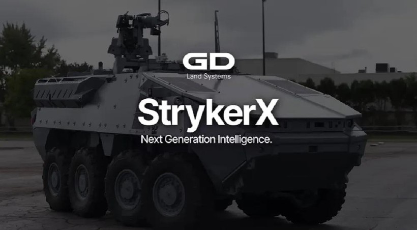 Phiên bản trình diễn công nghệ xe lai hybrid điện - diesel StrykerX. Ảnh General Dynamics Land Systems.