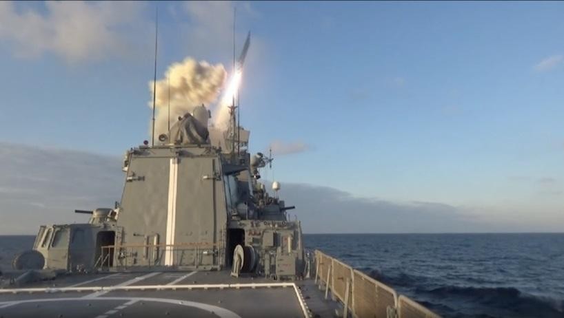 Hải quân Nga phóng tên lửa hành trình Kalibr. Ảnh RT