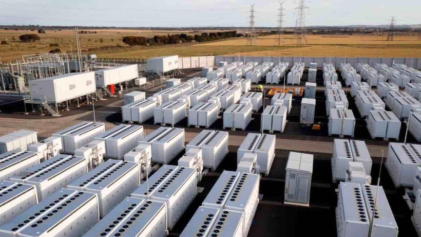 Hệ thống pin lưu trữ năng lượng tái tạo ở Úc. Ảnh Đại học Sydney.