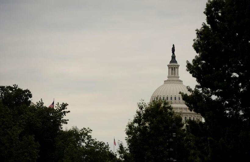 Mái vòm của Tòa nhà Quốc hội Mỹ ở Washington, ngày 21/6/2022. Ảnh REUTERS/Mary F. Calvert
