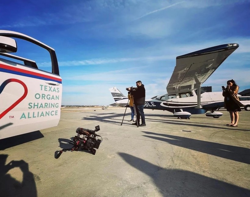UAV Cessna đã được TOSA sử dụng để vận chuyển nội tạng từ Lubbock, Oklahoma, San Antonio và quay trở lại Lubbock ngày 15/11. Ảnh : Courtesy / Texas Organ Sharing Alliance