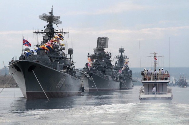 Tàu chiến của Hải quân Nga.
