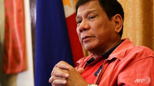 Tổng thống Philippines Rodrigo Duterte (ảnh AFP)