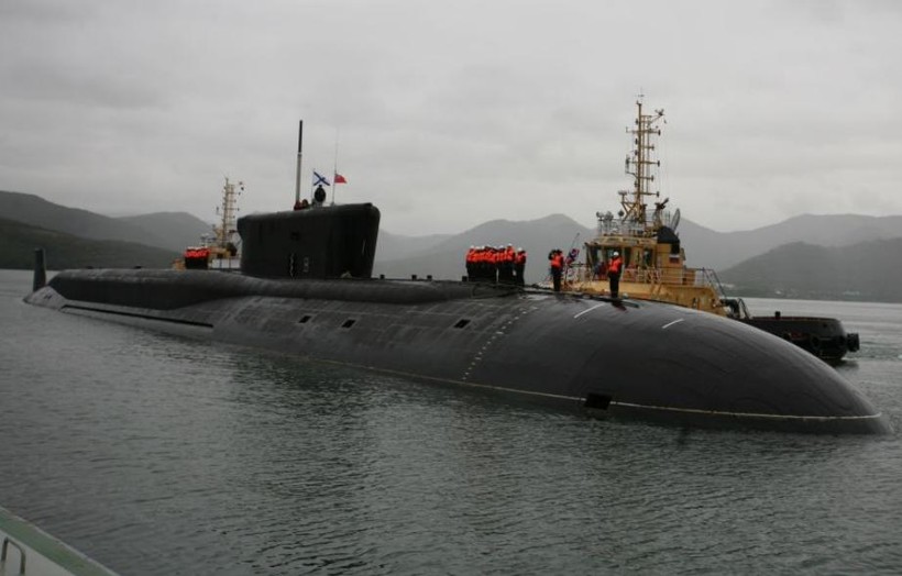 Tàu ngầm hạt nhân chiến lược lớp Borey Nga. Ảnh: Sputnik