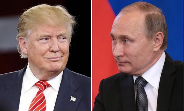 Tổng thống đắc cử Mỹ Donald Trump và Tổng thống Nga Vladimir Putin. Ảnh: The Guardian