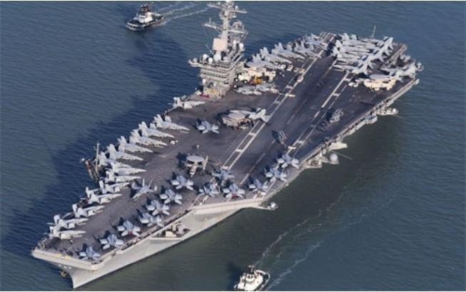 Tàu sân bay động cơ hạt nhân USS Theodore Roosevelt Hải quân Mỹ (ảnh tư liệu)