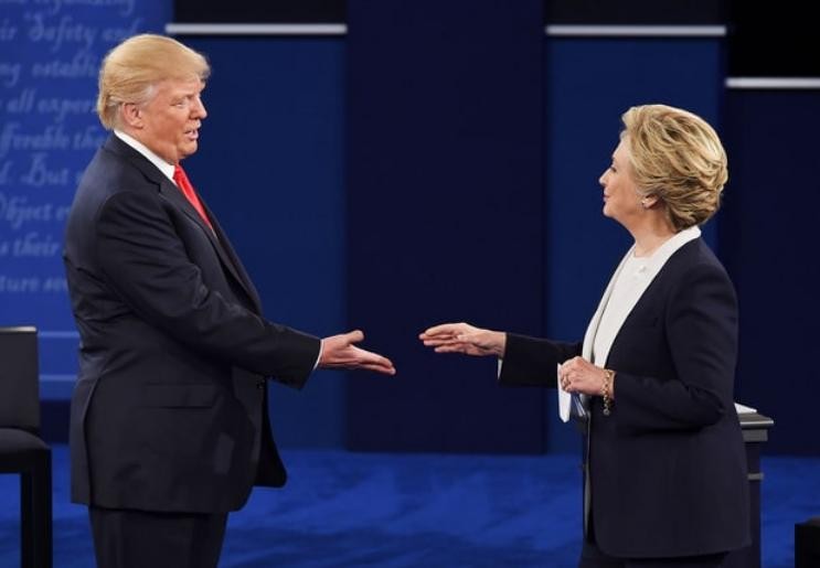 Ông Donald Trump và bà Hillary Clinton trong thời gian tranh cử. Ảnh: Us Weekly