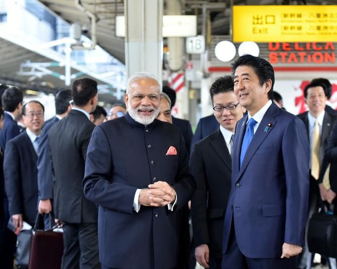 Thủ tướng Ấn Độ Narendra Modi thăm Nhật Bản. Ảnh: Asia Times