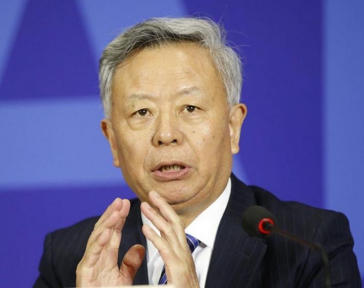 Ông Kim Lập Quần, Chủ tịch Ngân hàng đầu tư hạ tầng cơ sở châu Á (AIIB). Ảnh: CNA