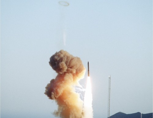 Mỹ phóng tên lửa xuyên lục địa Minuteman-3 (ảnh tư liệu)