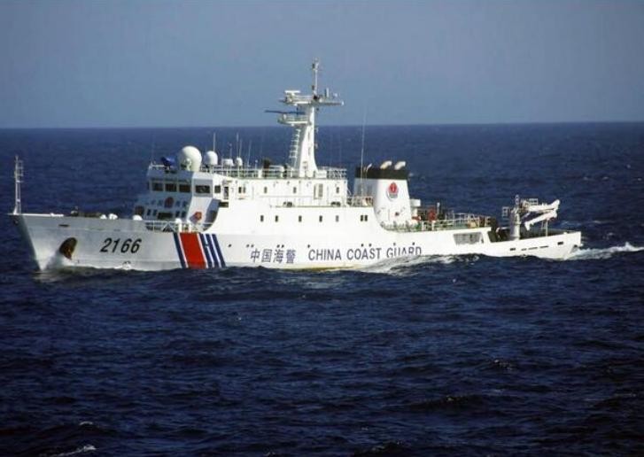 Tàu Hải cảnh-2166 của Cảnh sát biển Trung Quốc. Ảnh: báo Nhân Dân Trung Quốc