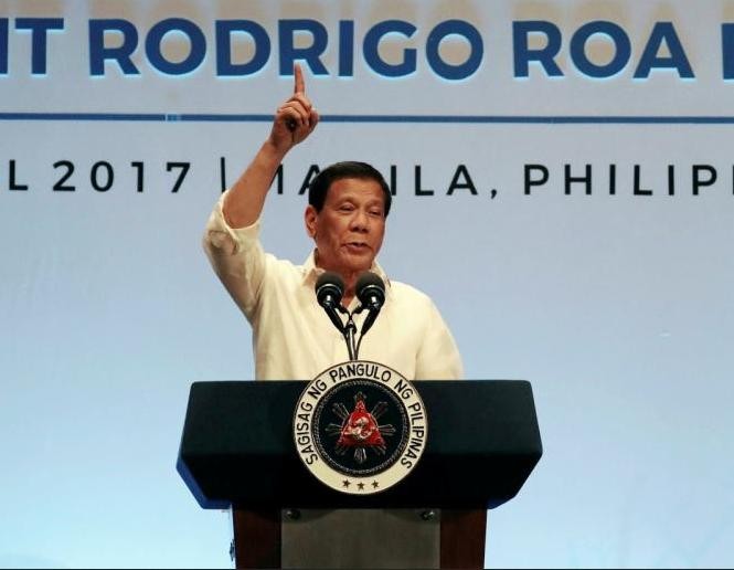 Tổng thống Philippines Rodrigo Duterte. Ảnh: New York Daily News