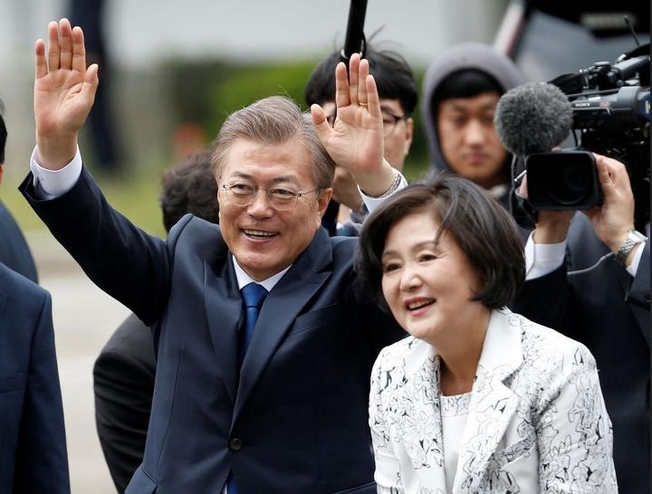 Tân Tổng thống Hàn Quốc và phu nhân