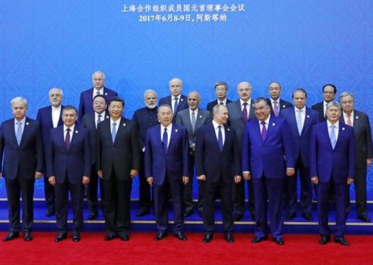 Hội nghị thượng đỉnh SCO ở Astana, Kazakhstan từ ngày 8 - 9/6/2017. Ảnh: India TV