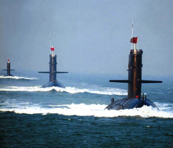Biên đội tàu ngầm Hải quân Trung Quốc. 