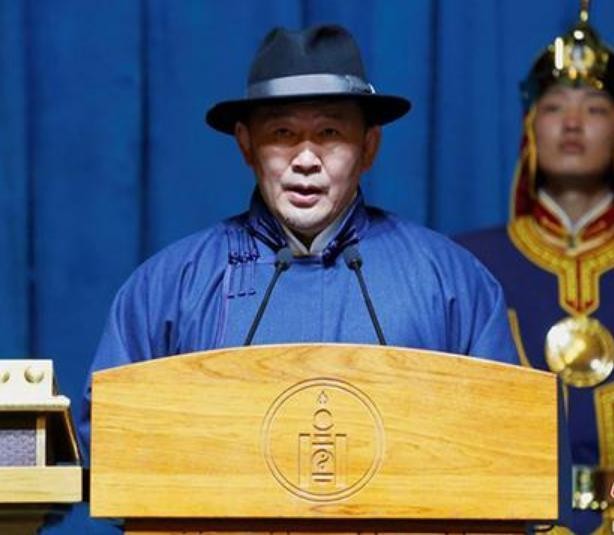 Khaltmaa Battulga, Tân Tổng thống Mông Cổ. Ảnh: Chinanews