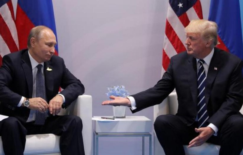 Tổng thống Nga Vladimir Putin và Tổng thống Mỹ Donald Trump. Ảnh: The Independent.