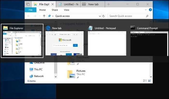 Windows 10 đã thay đổi cách thay đổi hoạt động của tổ hợp phím Alt+Tab