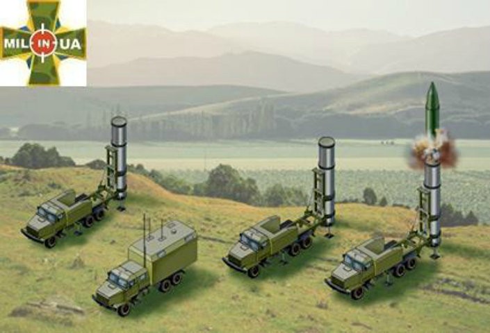 Mô hình hệ thống tên lửa Grom của Ukraine
