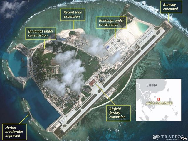 Đảo Phú Lâm thuộc quần đảo Hoàng Sa đã bị Trung Quốc biến thành pháo đài quân sự