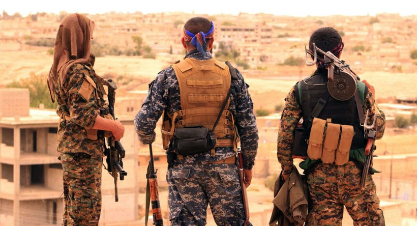 Chiến binh người Kurd tai chiến trường Syria