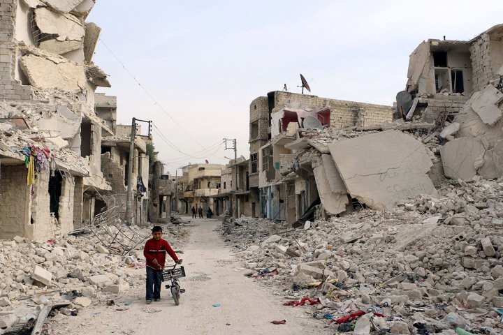 Đất nước Syria tan hoang sau cuộc chiến kéo dài đã hơn 6 năm vẫn chưa có hồi kết