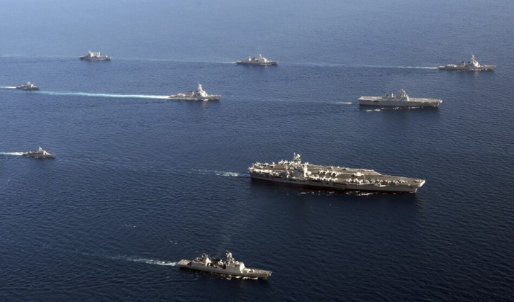 Mỹ tiết lộ kế hoạch tập trận một tuần ở Biển Đông và eo biển Đài Loan sau sự cố khu trục hạm Trung Quốc cắt mặt chiến hạm Mỹ tuần tra sát đảo nhân tạo bồi lấp phi pháp ở khu vực quần đảo Trường Sa