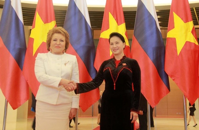  Chủ tịch Quốc hội Nguyễn Thị Kim Ngân và Chủ tịch Hội đồng Liên bang Nga Valentina Ivanovna Matviyenko