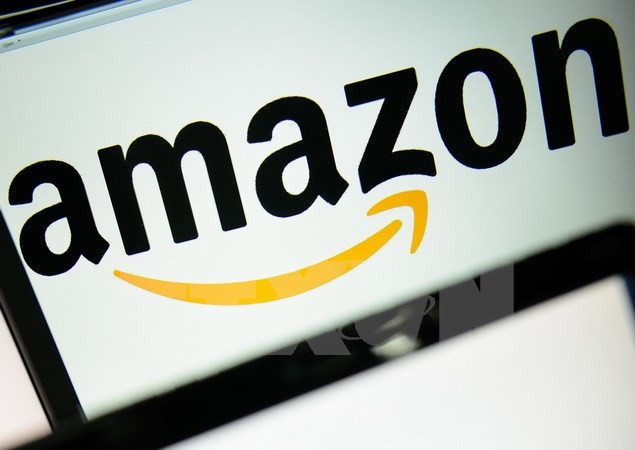 Biểu tượng của tập đoàn Amazon. (Nguồn: AFP/TTXVN)