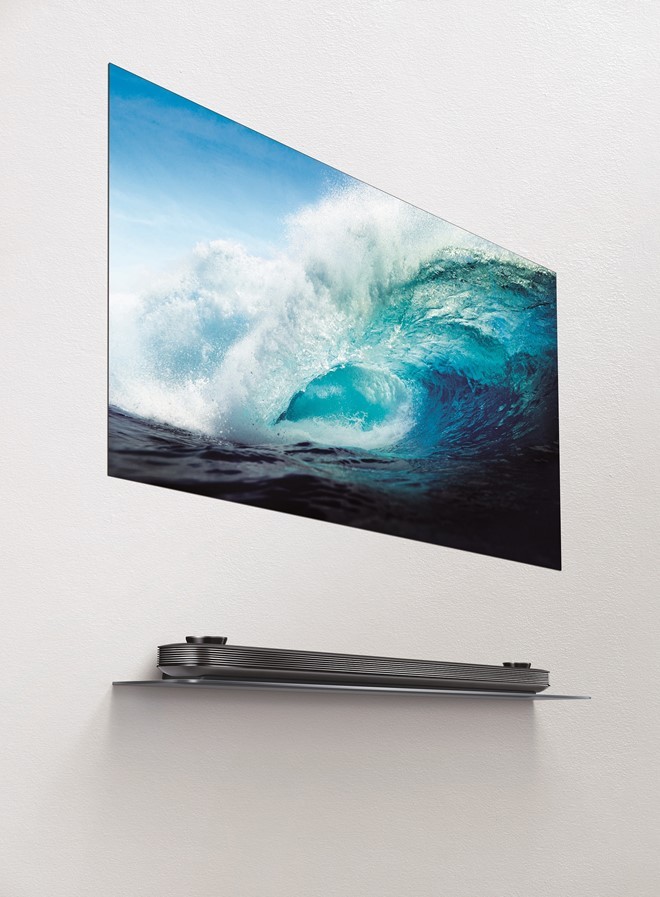Thiết kế bắt mắt của LG Signature OLED TV W Series.