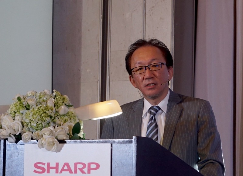 Ông Masashi Kubo, Tổng giám đốc Shatp Việt Nam - Ảnh: H.Đ