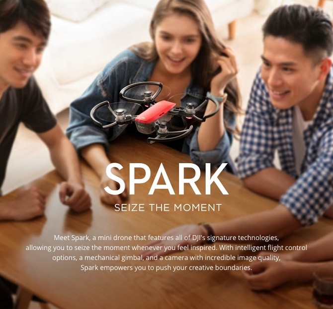 DJI ra flycam Spark: nhỏ gọn và giá rẻ hơn
