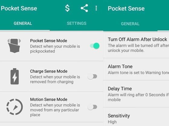 Ứng dụng Pocket Sense cho smartphone 