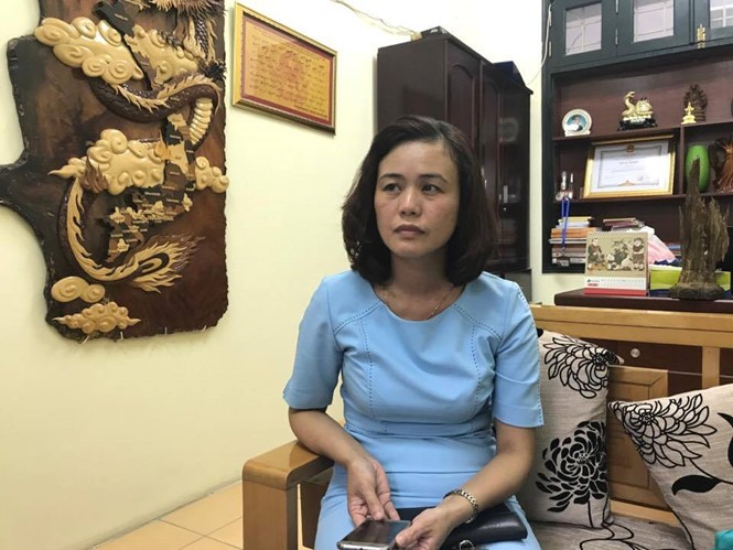 Phó chủ tịch UBND phường Văn Miếu Nguyễn Thị Thúy Hà.
