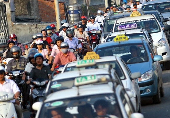 Theo Sở GTVT Hà Nội, khi được đưa vào thực thi, quy chế mới sẽ giúp làm giảm bớt mật độ giao thông trên địa bàn Thành phố hiện nay. Ảnh: Taxi Ba Sao
