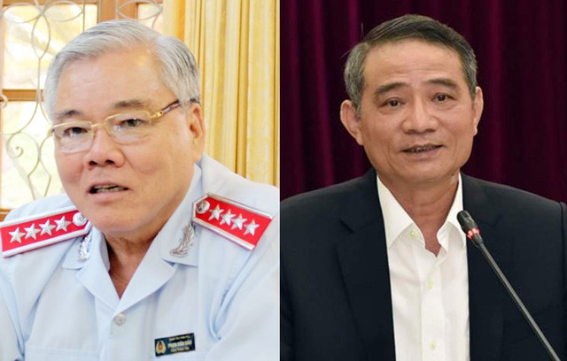 Tổng Thanh tra Chính phủ Phan Văn Sáu và Bộ trưởng GTVT Trương Quang Nghĩa.