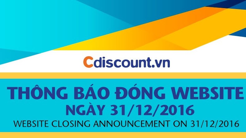 Cdiscount.vn sẽ đóng cửa vào 31/12/2016