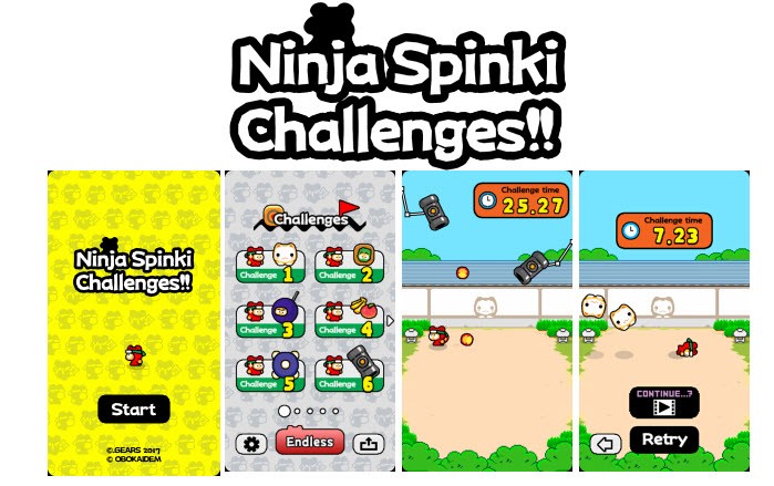 Ninja Spinki Challenger với độ khó không tưởng
