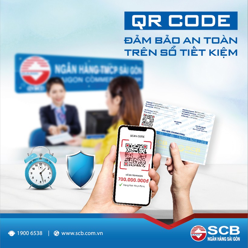 SCB triển khai tính năng tra cứu thông tin sổ tiết kiệm bằng mã QR Code