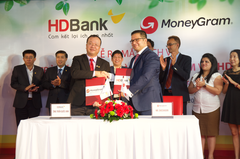 Lễ ký kết thỏa thuận giữa HDBank và MoneyGram
