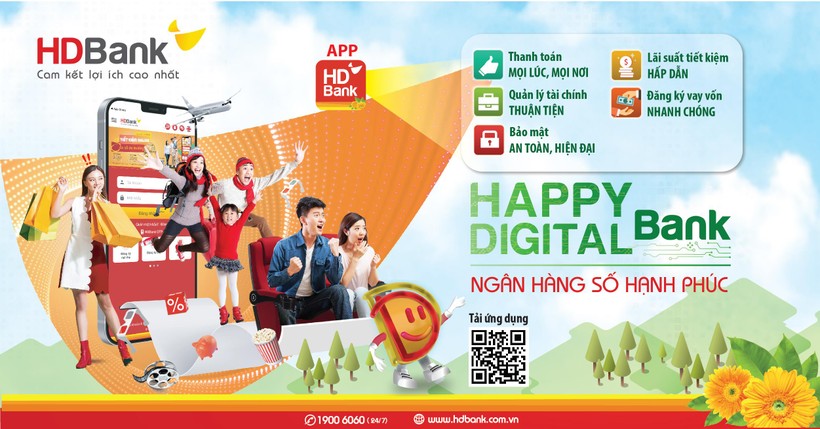 Happy Digital Bank - Ngân hàng số ứng dụng công nghệ hiện đại của HDBank